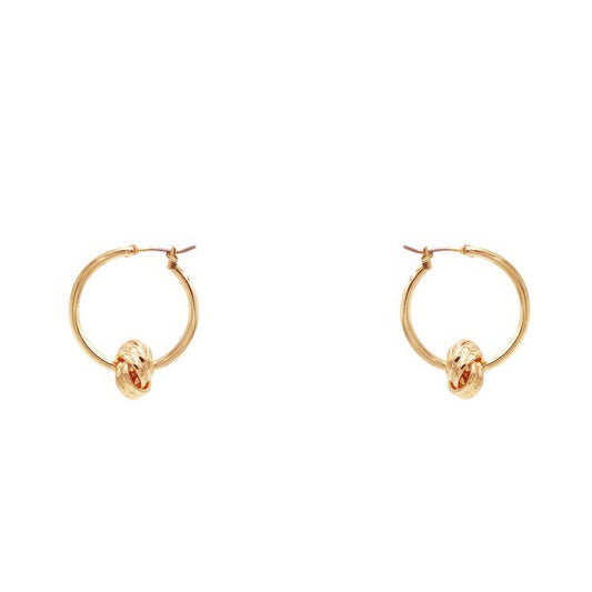 Knot Hoop Earring