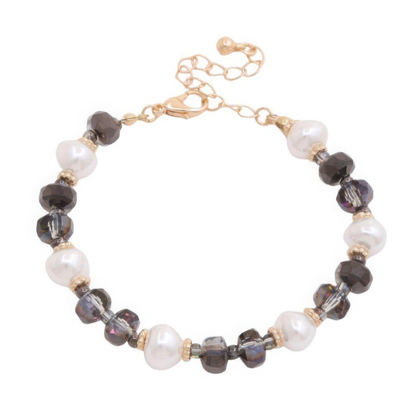 Pearl Beaded Metal Bracelet